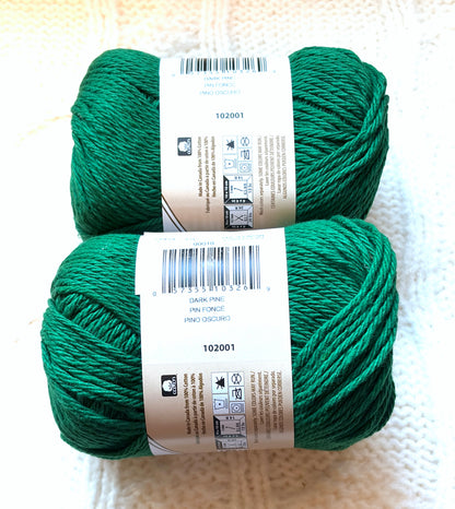 70.9g Lily Sugar 'n Cream The Original Yarn - Dark Pine : 100% Cotton