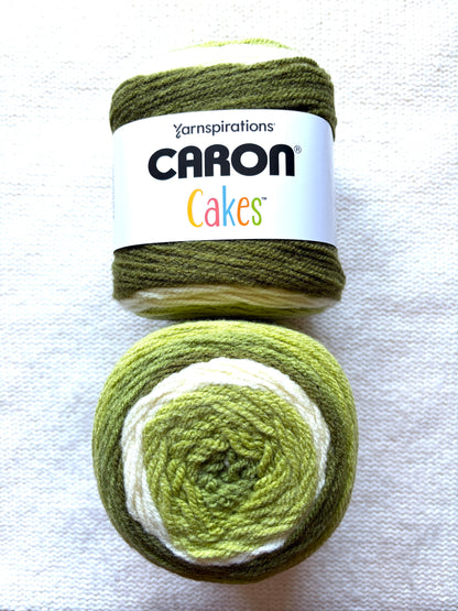 Caron Cakes Self Striping Aran Yarn 200g : Wool Blend : Pistachio - 1 cake
