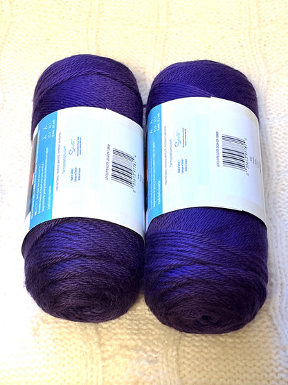 2 Balls x 170g CARON Simply Soft Yarn Purple 100% Acrylic