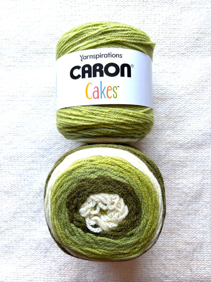Caron Cakes Self Striping Aran Yarn 200g : Wool Blend : Pistachio - 1 cake