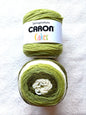 Caron Cakes Self Striping Aran Yarn 200g : Wool Blend : Pistachio - 1 cake
