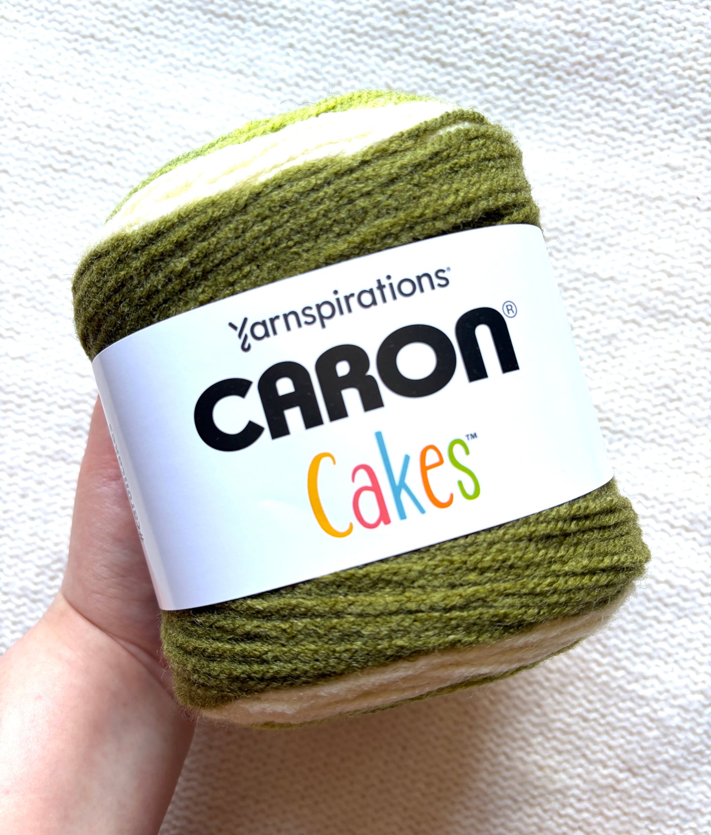 Caron Cakes Self Striping Aran Yarn 200g : Wool Blend : Pistachio - 1 cake