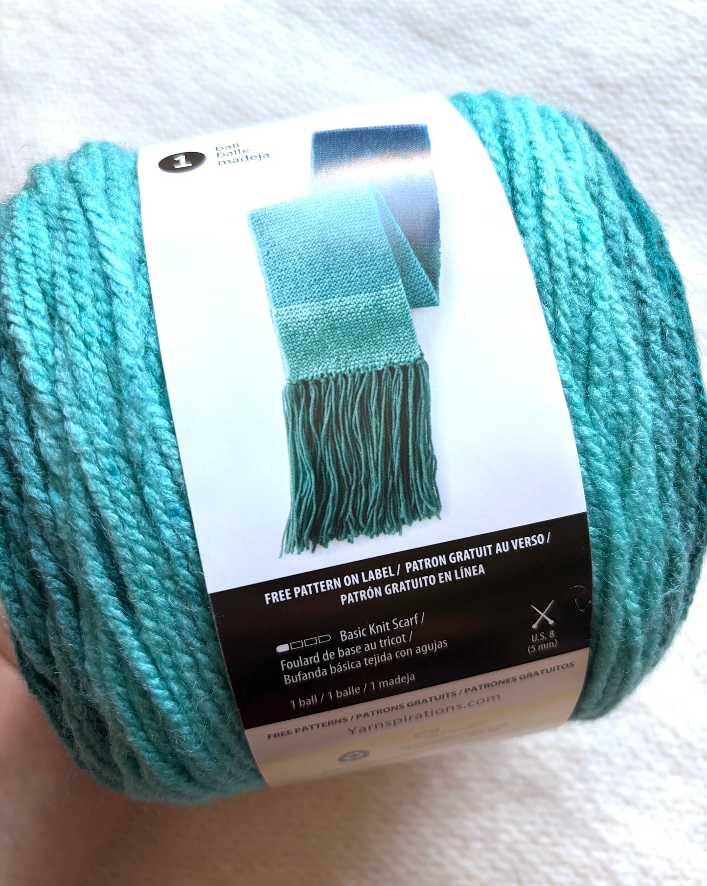Caron Cakes Self Striping Aran Yarn 200g : Wool Blend : BLUEBERRY SHORTCAKE - 1 cake