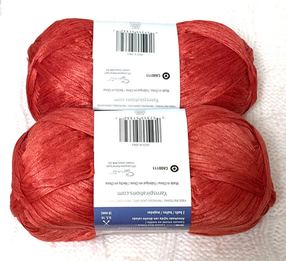 2 Balls x 100g Bernat Suede-ish Yarn : Colour Garnet : Bulky yarn