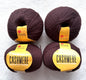 4 balls x 50g Cashmere yarn : 95% Cashmere + 5% Acrylic : 38 Walnut Brown