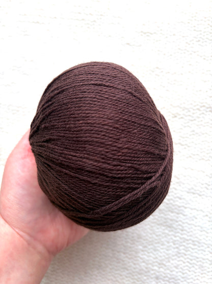 4 balls x 50g Cashmere yarn : 95% Cashmere + 5% Acrylic : 38 Walnut Brown