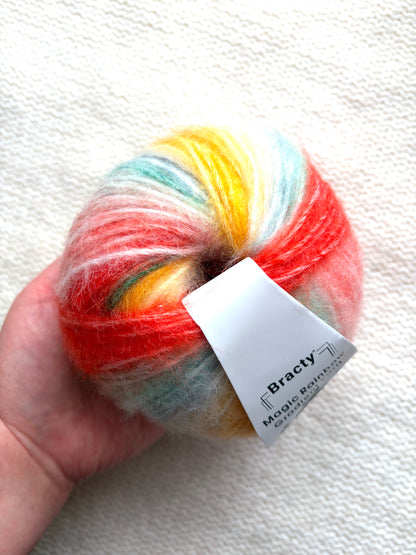 3 balls x 50g Rainbow Gradient Wool Blend Yarn : Colour 14