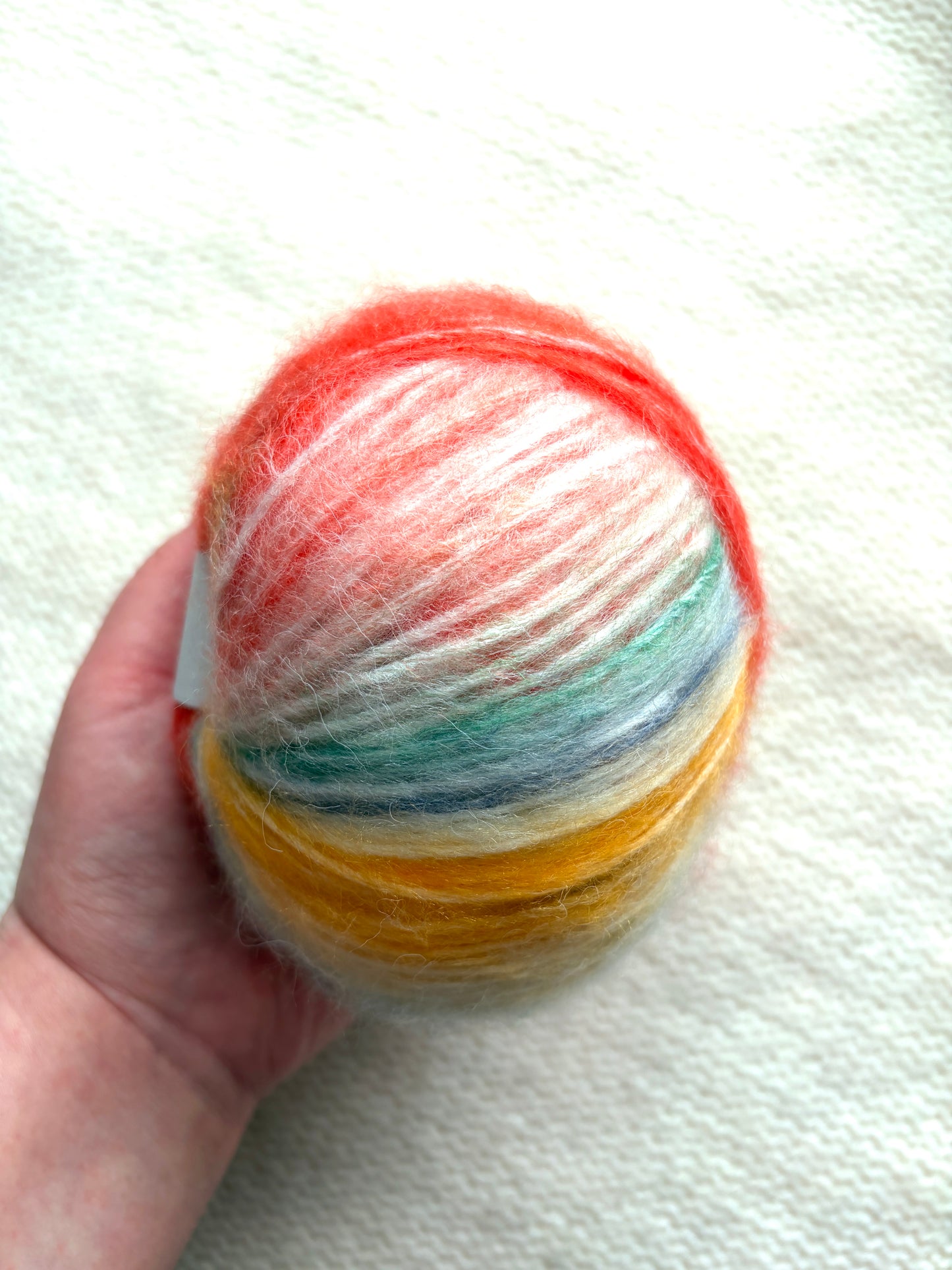 3 balls x 50g Rainbow Gradient Wool Blend Yarn : Colour 14