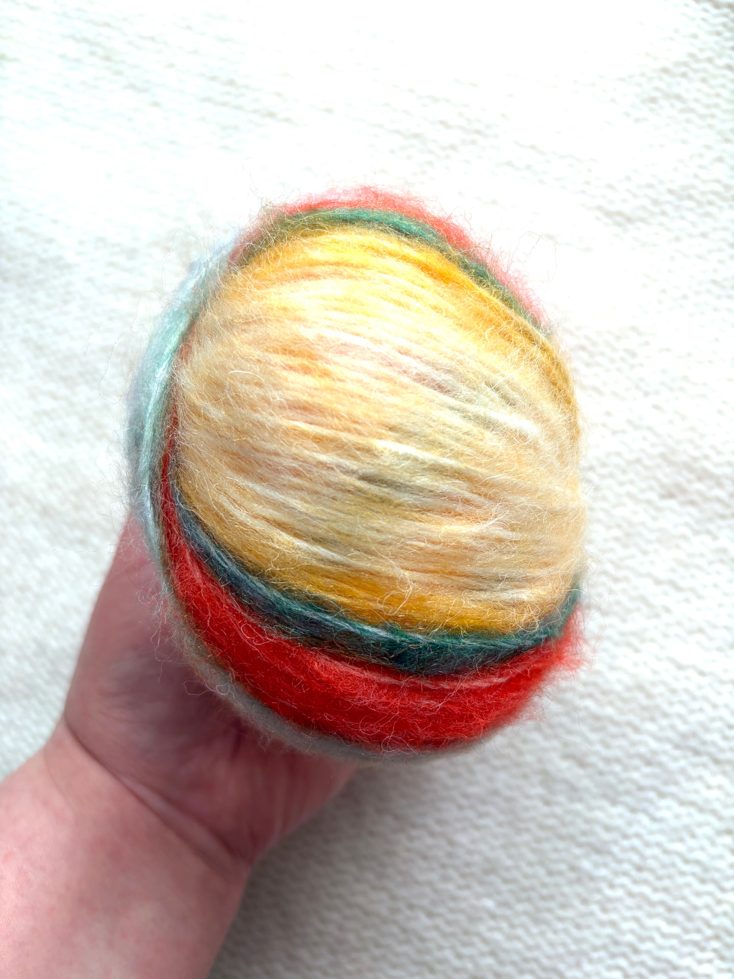 3 balls x 50g Rainbow Gradient Wool Blend Yarn : Colour 14
