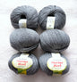 6 balls x 50g Merino Wool yarn : Merino Wool + Polyester : 36 Grey