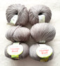 6 balls x 50g Merino Wool yarn : Merino Wool + Polyester : 03 Brown
