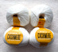 4 balls x 50g Cashmere yarn : 95% Cashmere + 5% Acrylic : 01 White