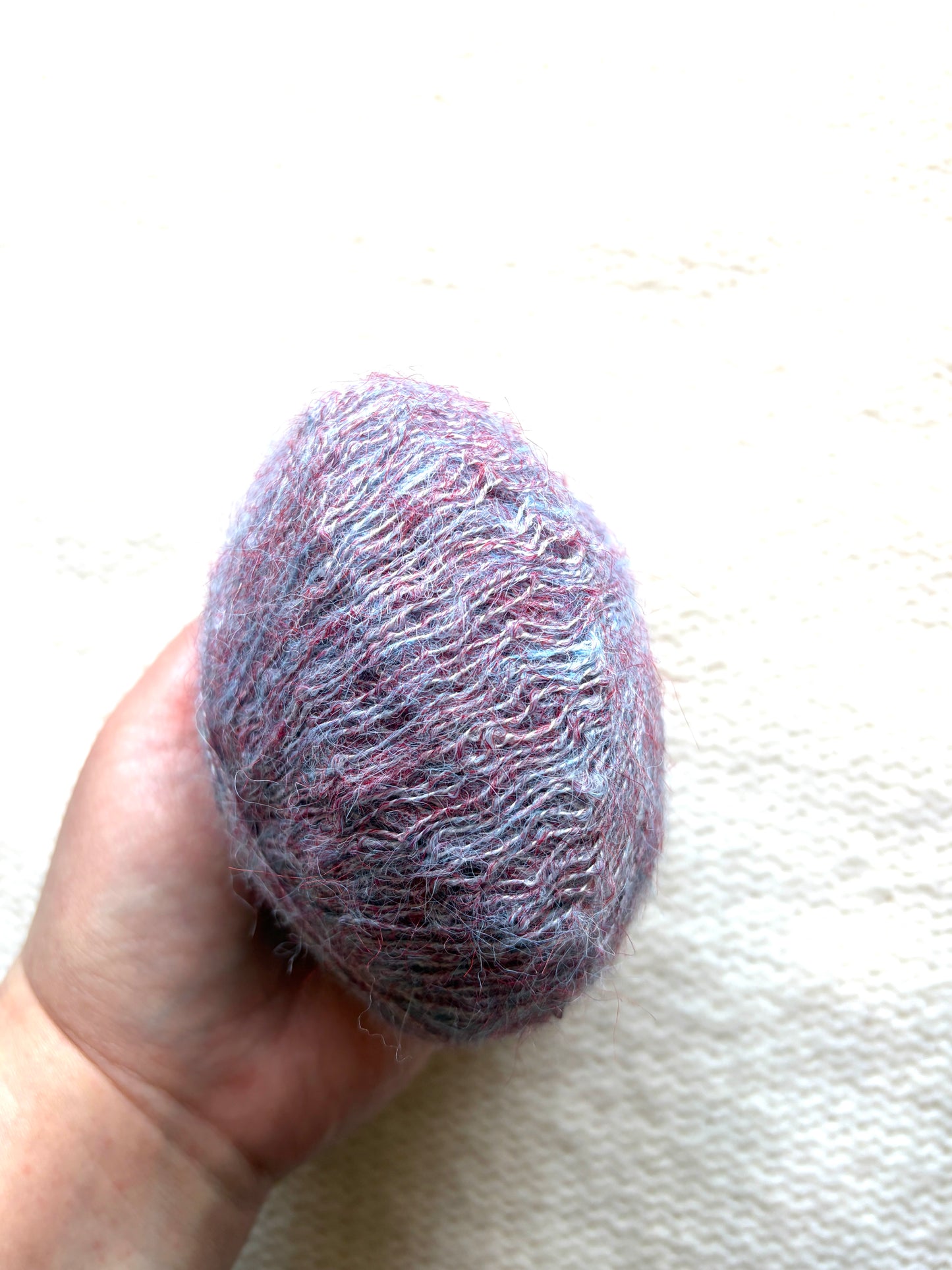 6 balls x 25g Alpaca Mohair yarn : Mohair + Alpaca + Acrylic : Colour 13 Lilac