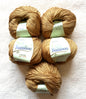 5 balls x 50g Cashmere Silk yarn : Cashmere + Silk + Bamboo fiber : 16 Caramel