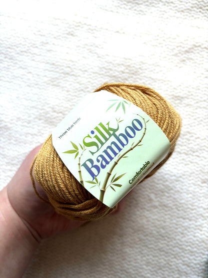 5 balls x 50g Cashmere Silk yarn : Cashmere + Silk + Bamboo fiber : 16 Caramel