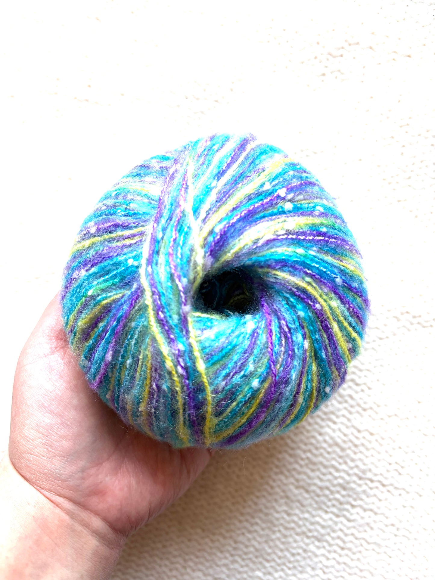 3 balls x 50g Mohair Blend yarn : Mohair + Polyamide + Acrylic : Blue Purple