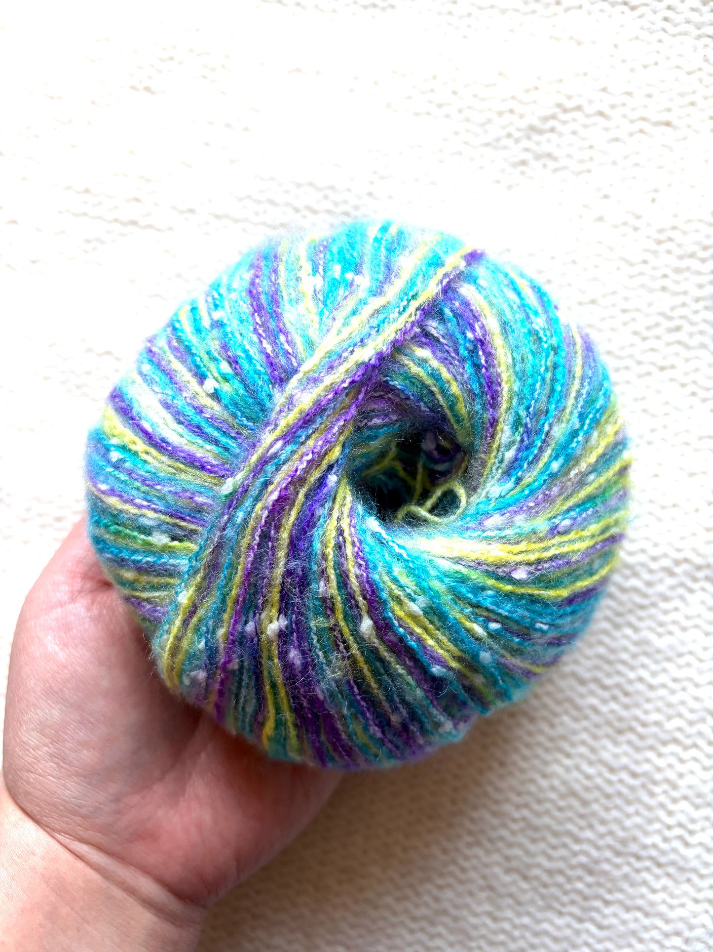 3 balls x 50g Mohair Blend yarn : Mohair + Polyamide + Acrylic : Blue Purple