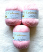 3 balls x 50g Cashmere Ultra Soft Yarn : 80% Cashmere : 29 Bubblegum Pink