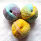 3 balls x 50g Gradient Mohair yarn : Mohair + Wool + Acrylic : 05 Pastel Sunrise