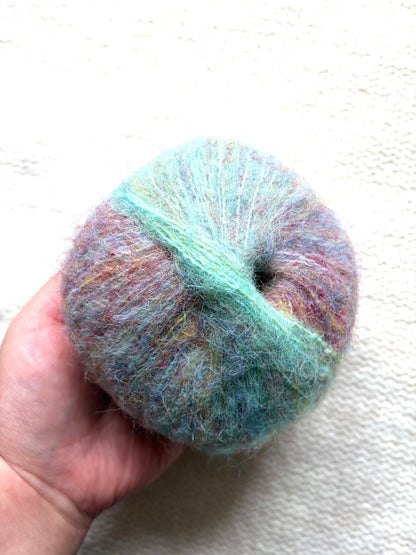 3 balls x 50g Gradient Mohair yarn : Mohair + Wool + Acrylic : 05 Pastel Sunrise