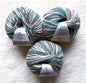 3 balls x 50g Fancy Wool Blend  yarn : 95% Wool : Colour 07 Coastal Breeze