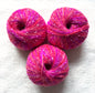 3 balls x 50g Mohair Blend yarn : Mohair + Polyamide + Acrylic : 23 Pink Red