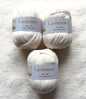 3 balls x 50g Cashmere Ultra Soft Yarn : 80% Cashmere : 02 Cream