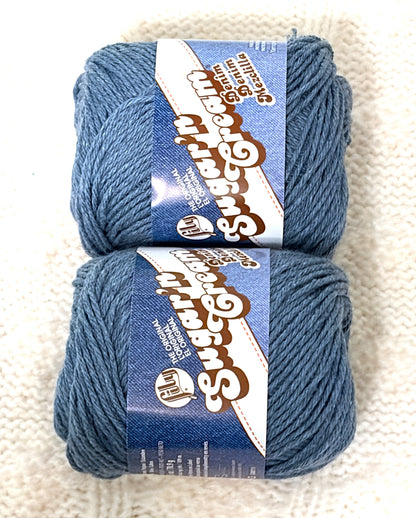 70.9g Lily Sugar 'n Cream The Original Yarn - Blue Jeans : 100% Cotton