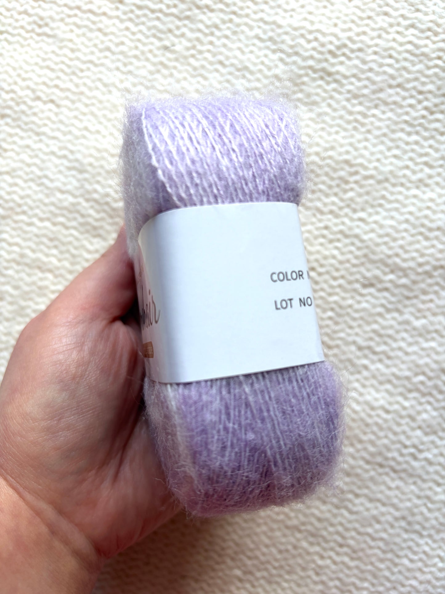 3 cakes x 50g Gradient Mohair Silk Yarn : Mohair + Silk+ Polyester : 02 Purple