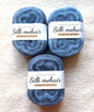 3 cakes x 50g Gradient Mohair Silk Yarn : Mohair + Silk+ Polyester : 06 Blue Grey