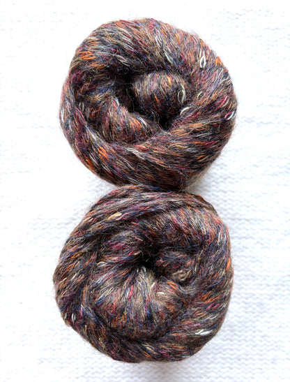2 balls x 50g Alpaca Blend Multicolour yarn : 50% Alpaca + Acrylic + Polyester