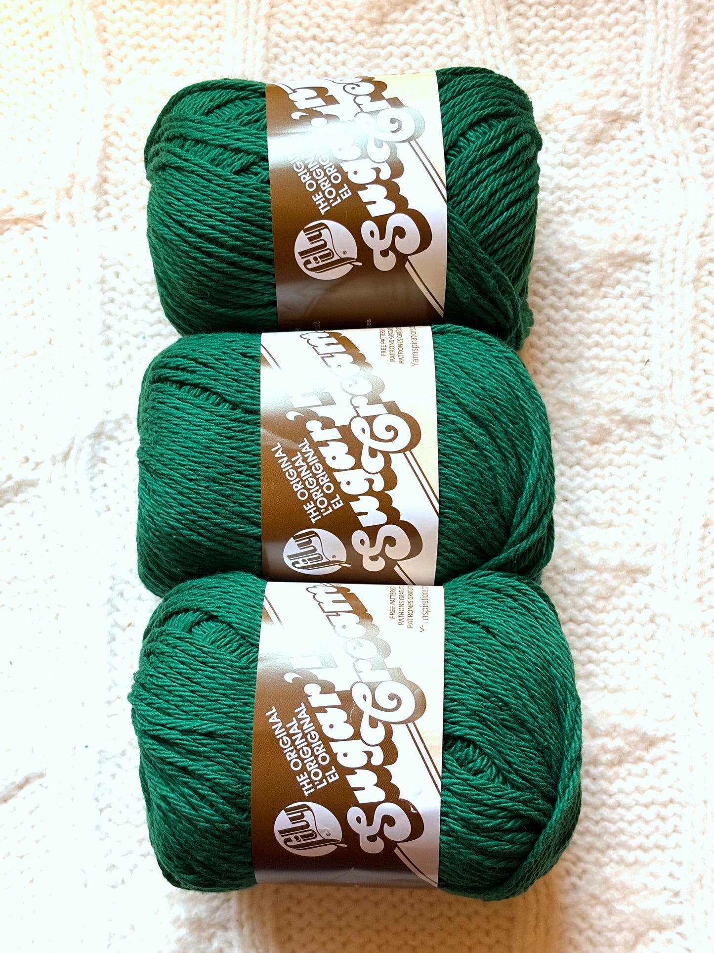 70.9g Lily Sugar 'n Cream The Original Yarn - Dark Pine : 100% Cotton