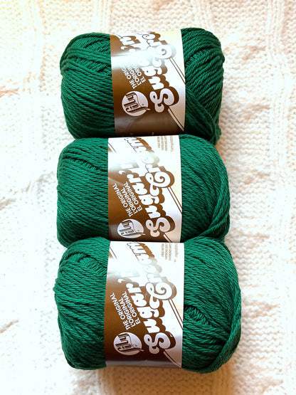 70.9g Lily Sugar 'n Cream The Original Yarn - Dark Pine : 100% Cotton