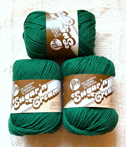 70.9g Lily Sugar 'n Cream The Original Yarn - Dark Pine : 100% Cotton