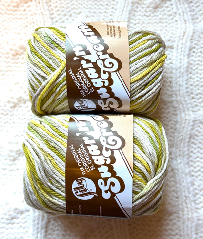 56.7g Lily Sugar 'n Cream Ombre Yarn - Guacamole : 100% Cotton (Copy)