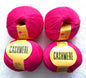 4 balls x 50g Cashmere yarn : 95% Cashmere + 5% Acrylic : 15 Bright Pink