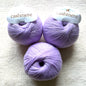 3 balls x 50g Cashmere yarn : 100% Cashmere : 24 Wisteria