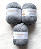 3 balls x 50g Cashmere Ultra Soft Yarn : 80% Cashmere : 06 Grey