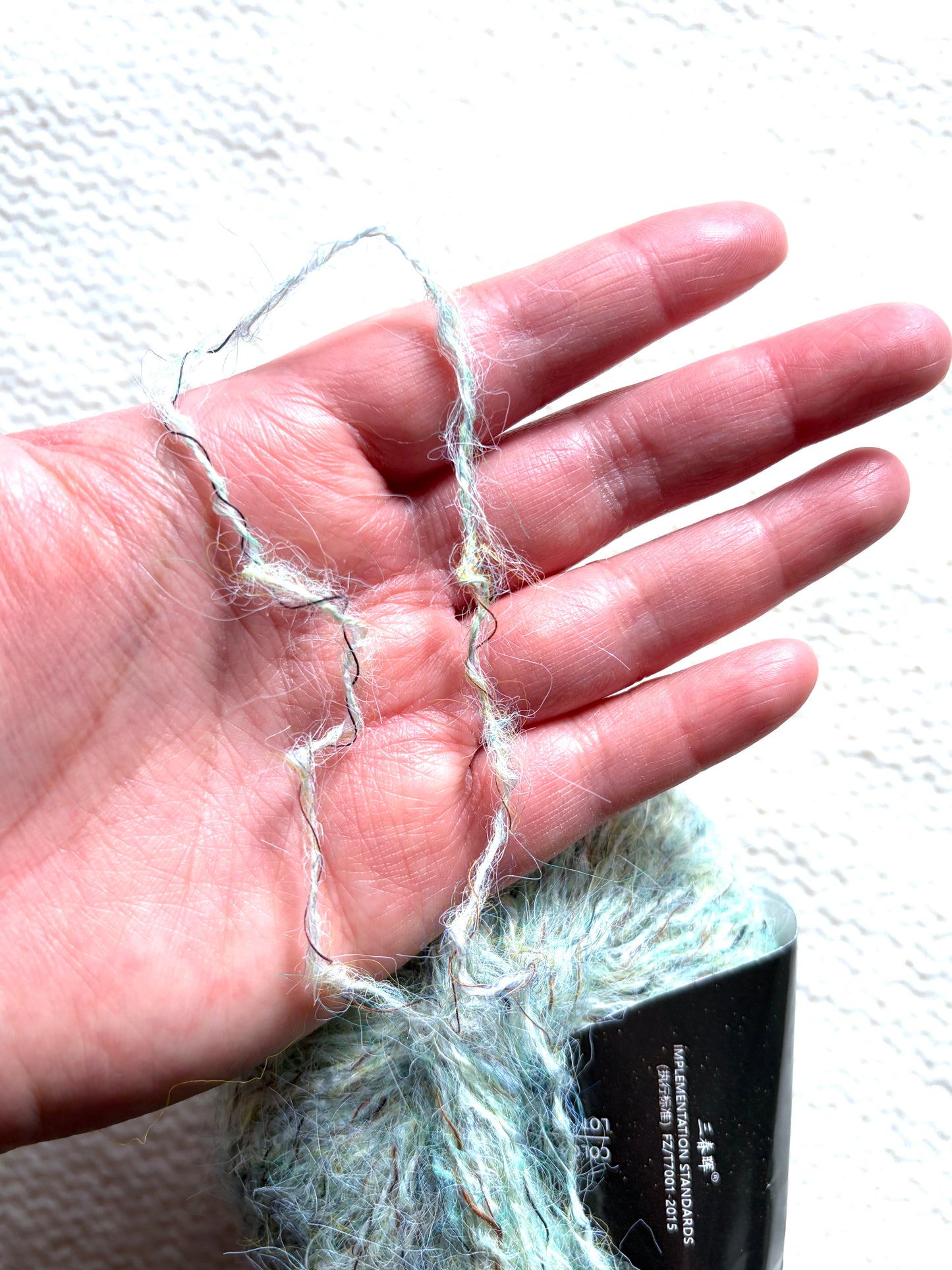 6 balls x 25g Alpaca Mohair yarn : Mohair + Alpaca + Polyester : 14 Vanilla Mint