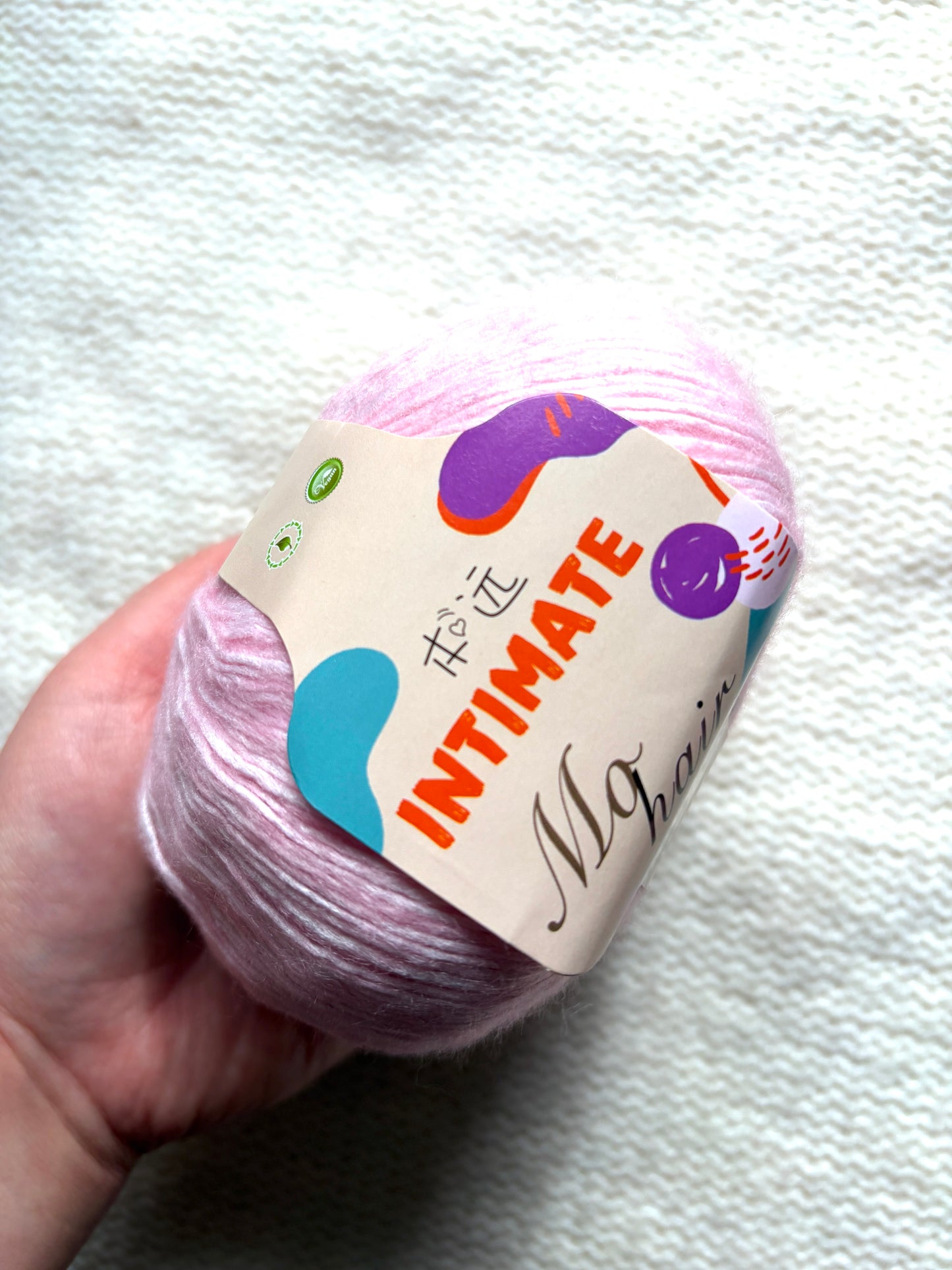 3 balls x 50g Wool Blend Spray Yarn : Wool + Acrylic + Nylon : 15 Pastel Pink