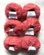 6 balls x 25g Mohair Wool yarn : Mohair + Wool + Acrylic + Polyester : 06 Persimmon