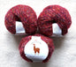 3 balls x 50g Alpaca yarn : 90% Alpaca + 10% Anti Pilling Fiber : 12 Cherry Red