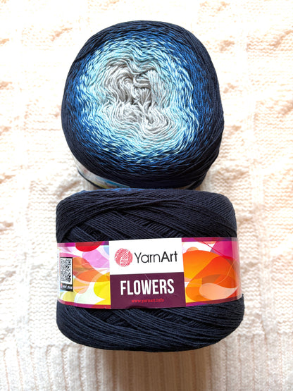 1 cake x 250g YarnArt Flowers Yarn Cake - Colour 261 : Cotton Blend