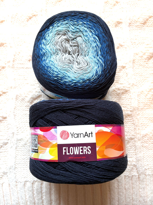 1 cake x 250g YarnArt Flowers Yarn Cake - Colour 261 : Cotton Blend