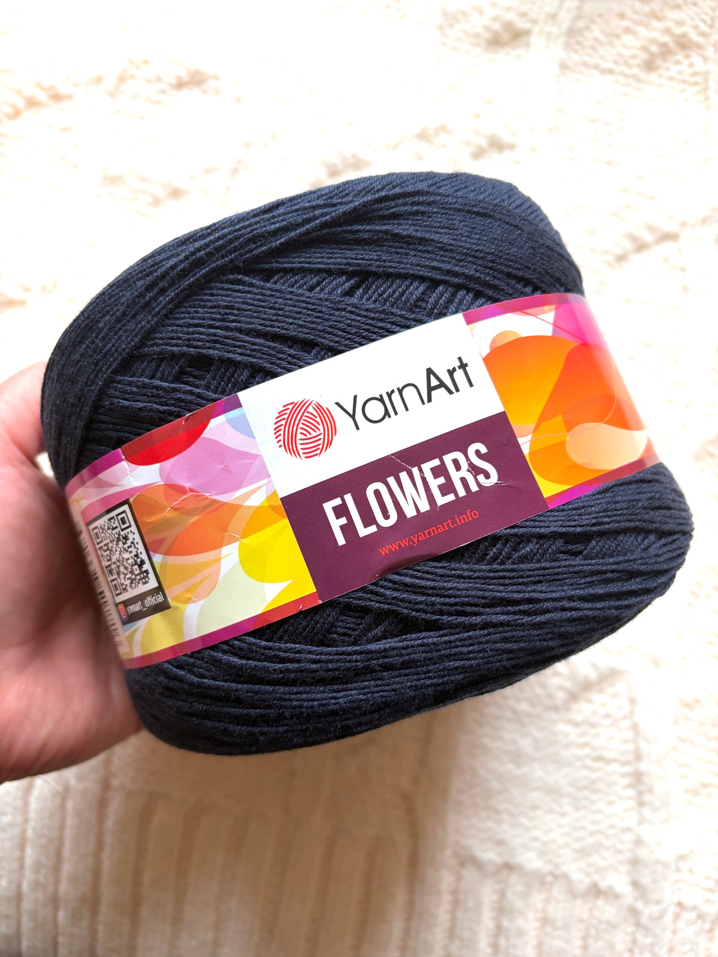 1 cake x 250g YarnArt Flowers Yarn Cake - Colour 261 : Cotton Blend