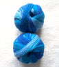 2 balls x 100g Gradient Wool Blend yarn : 70% Wool + Polyester : 20 Glacier Ice