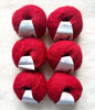 6 balls x 25g Alpaca Mohair yarn : Mohair + Alpaca + Acrylic : 22 Bright Red