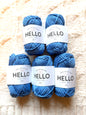 5 balls x 25g Hello Cotton Yarn 100% Cotton - 148 Little Boy