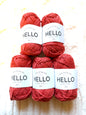5 balls x 25g Hello Cotton Yarn 100% Cotton - 117 Ginger
