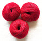 3 balls x 25g Glitter Mohair yarn : Mohair + Wool + Rayon : 14 Bright Red